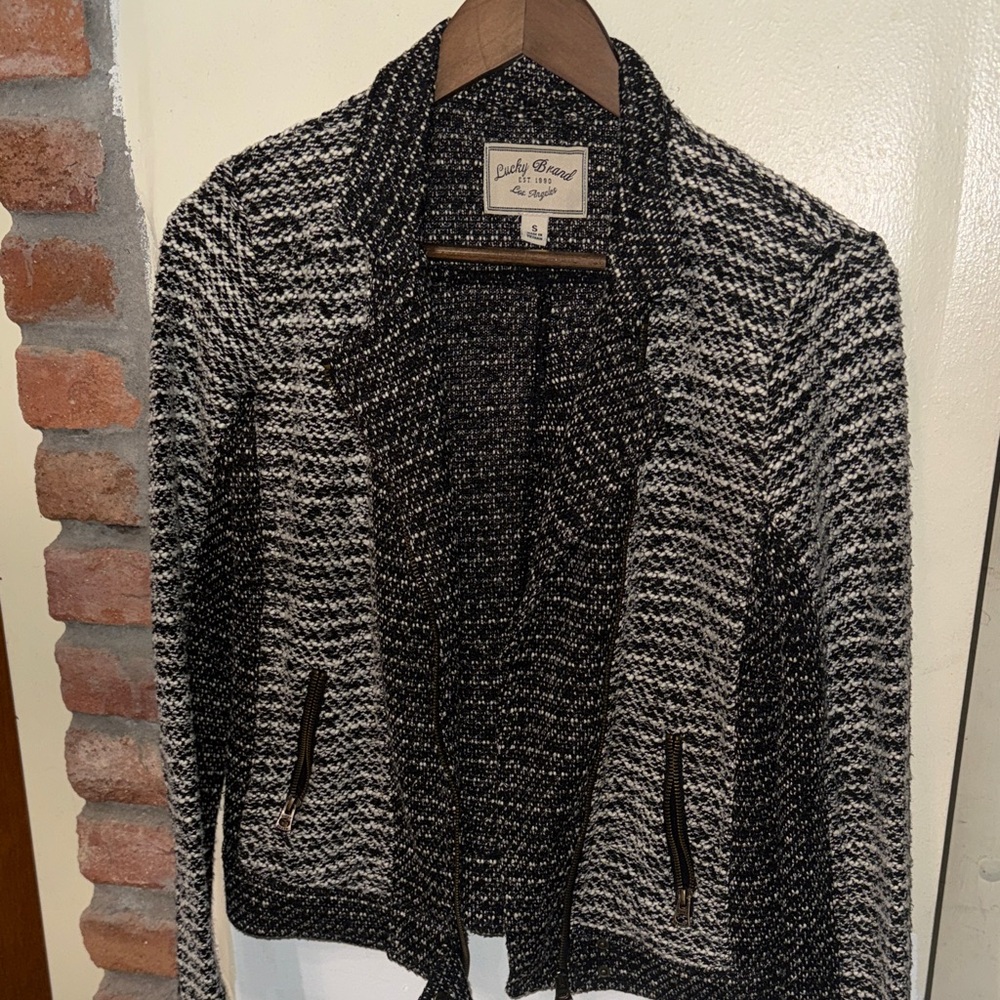Lucky Brand Black and White Women's Jacket
